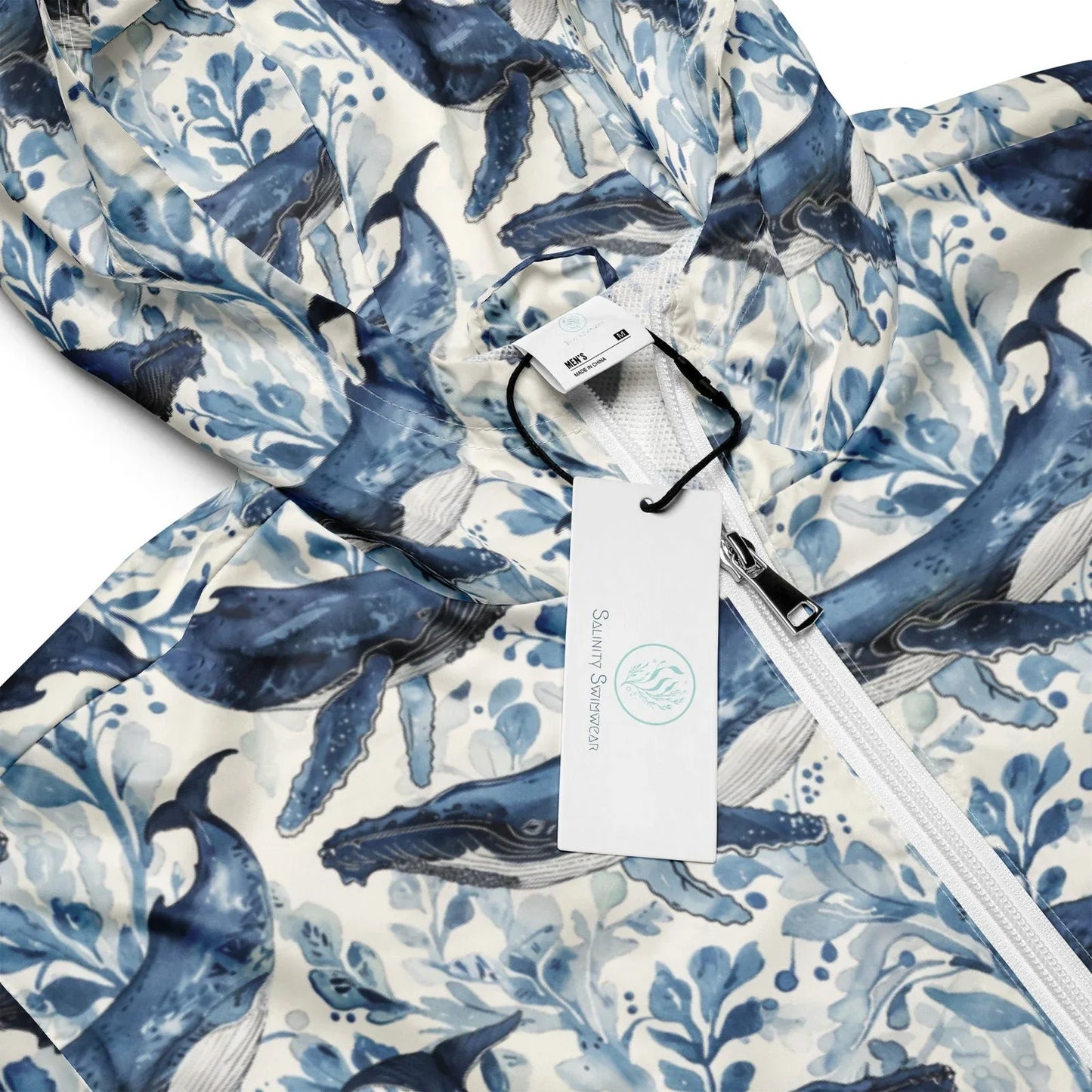 Humpback Whale Song Men's Windbreaker - Salinity Swimwear