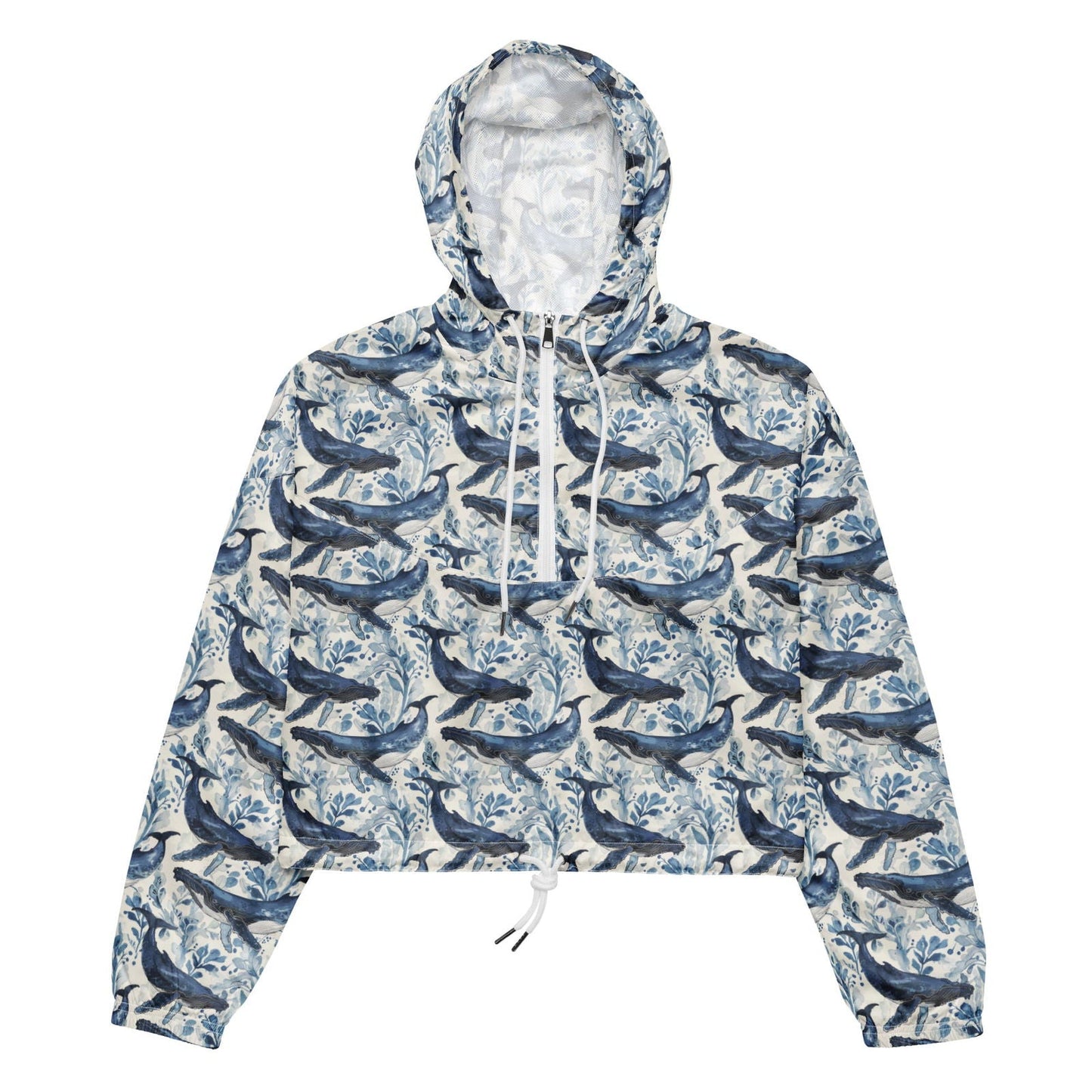 Salinity Swimwear Humpback Whale Song Women’s cropped Windbreaker Windbreaker