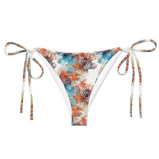 Invasive Lionfish Eco String Bikini Bottom - Salinity Swimwear