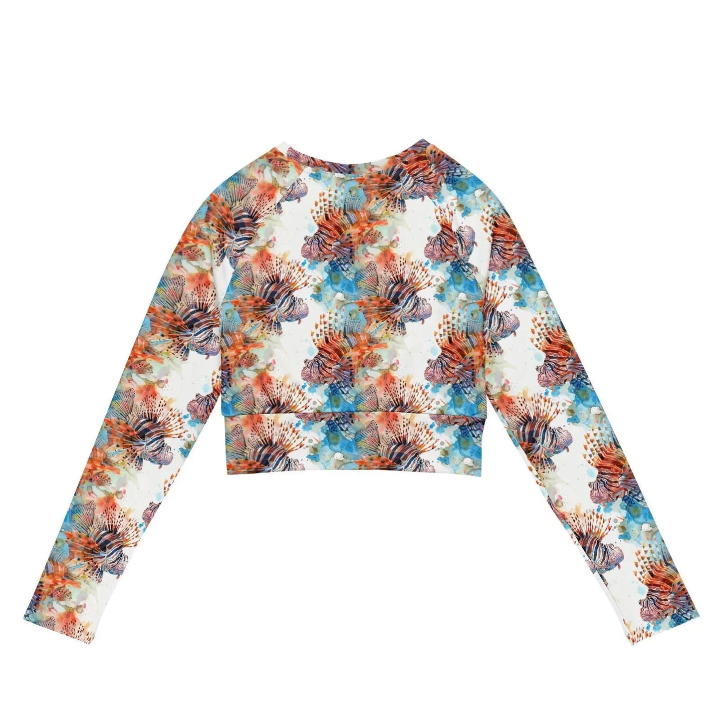Invasive Lionfish Eco Cropped Rash Guard - Salinity Swimwear