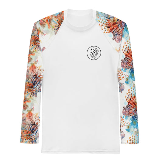 Invasive Lionfish Men's Rash Guard - Salinity Swimwear