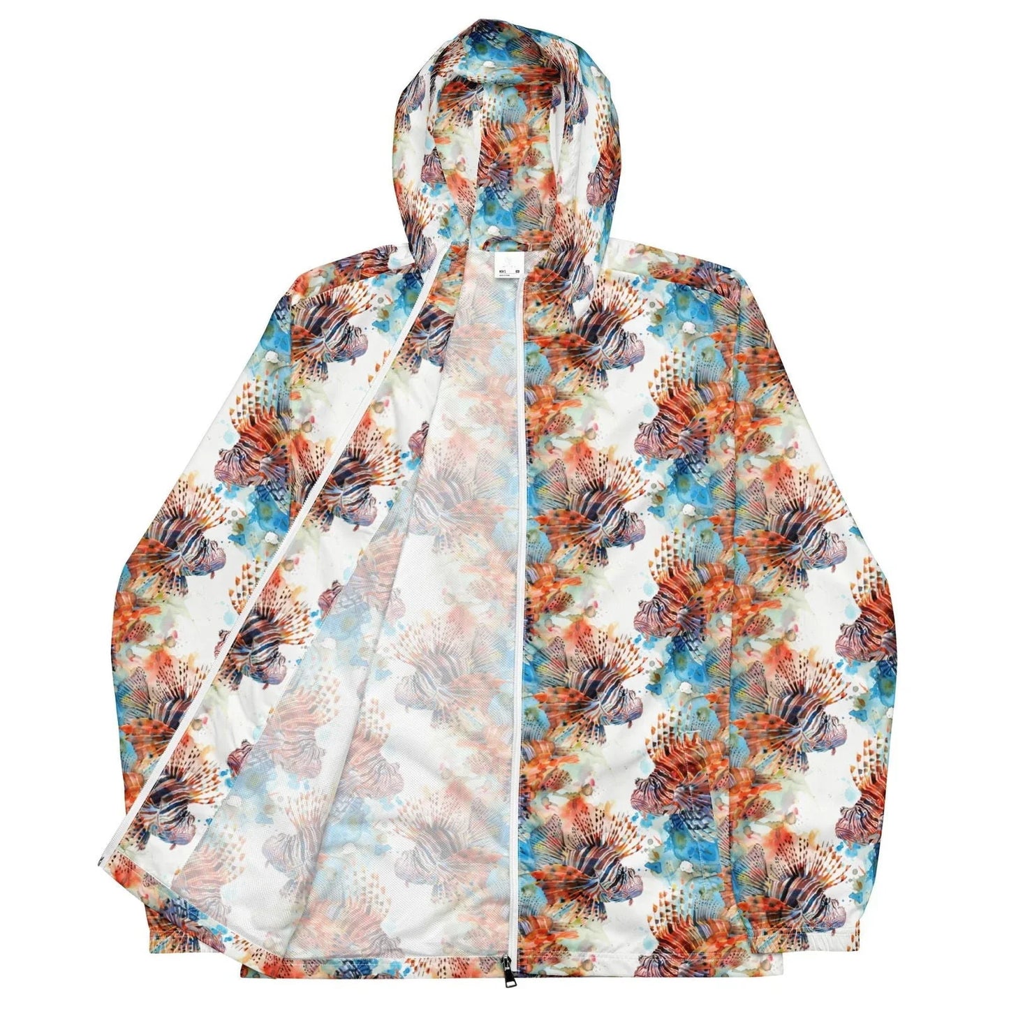 Invasive Lionfish Men’s windbreaker - Salinity Swimwear