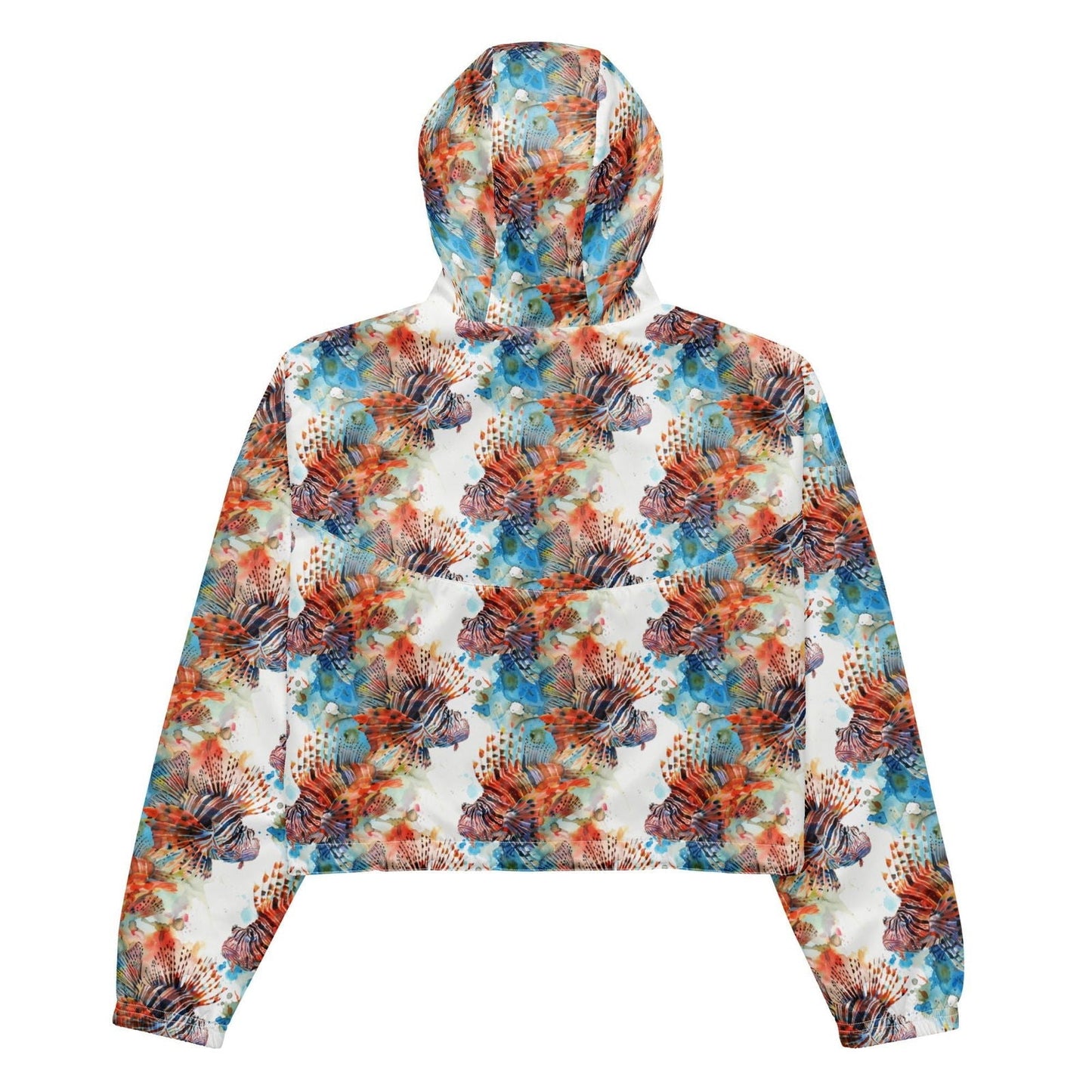 Salinity Swimwear Invasive Lionfish Women’s cropped Windbreaker Windbreaker