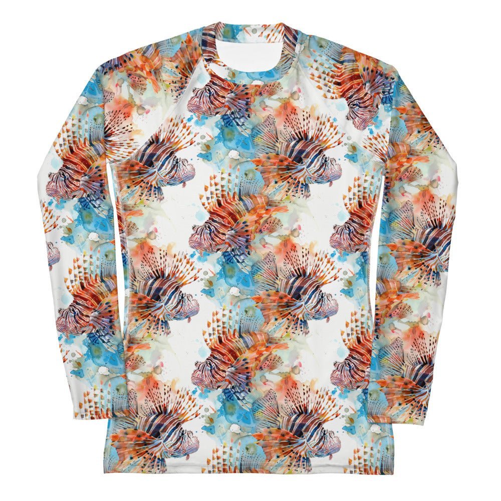 Salinity Swimwear Invasive Lionfish Women's Rash Guard Rash Guard
