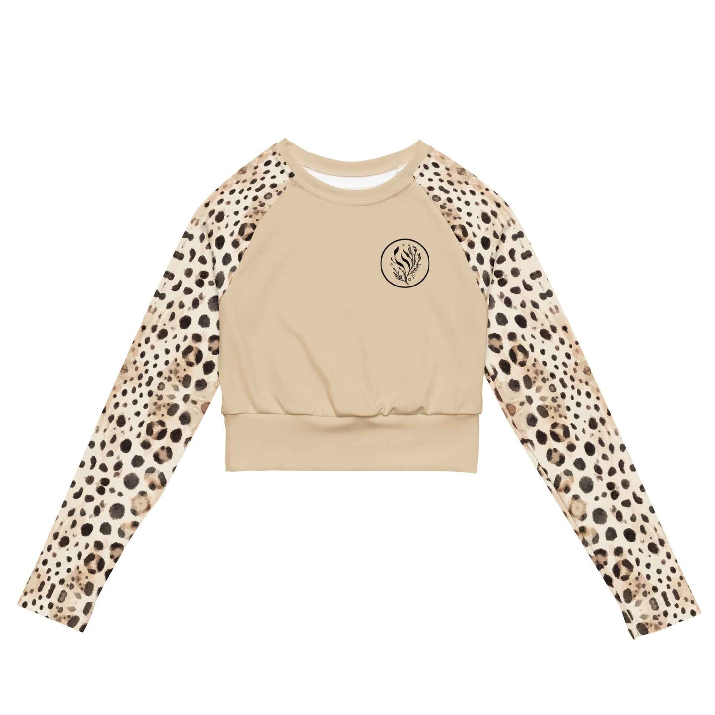 Salinity Swimwear Leopard Shark Eco Cropped Rash Guard Solid Cropped Rash Guard