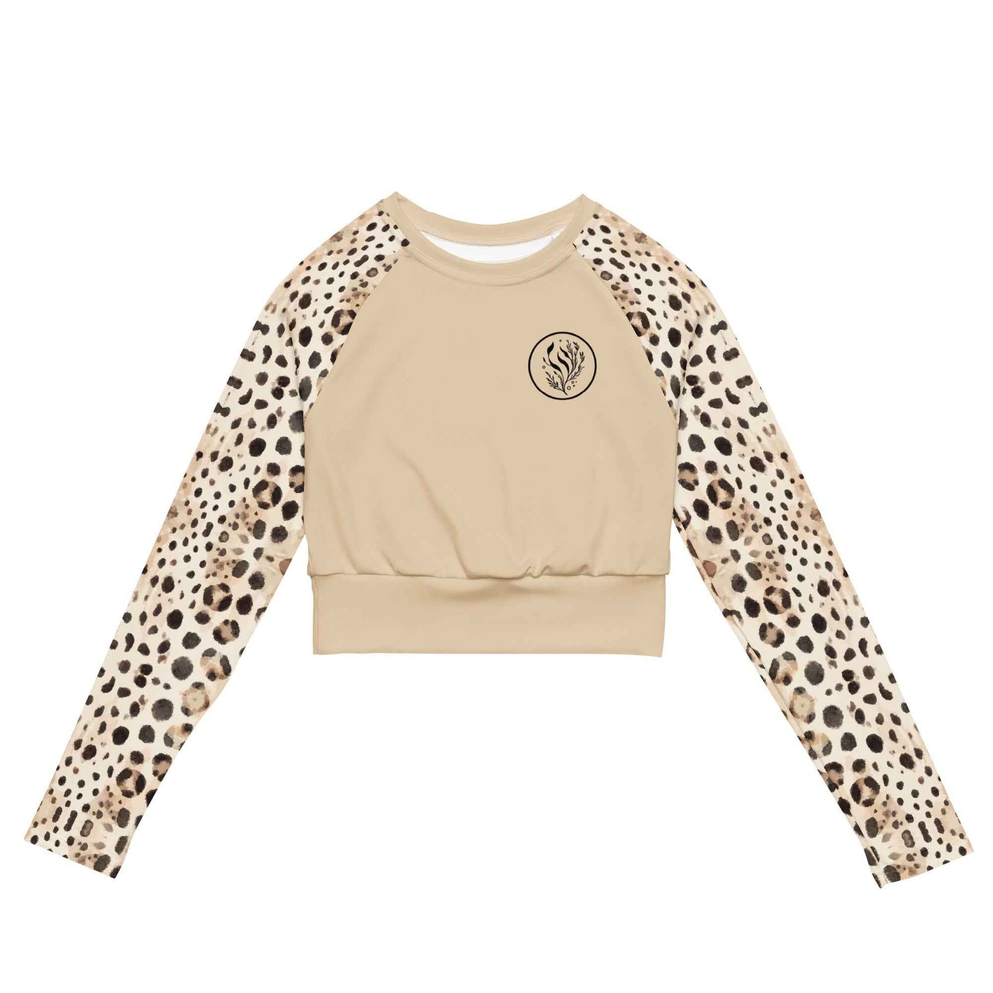 Salinity Swimwear Leopard Shark Eco Cropped Rash Guard Solid Cropped Rash Guard