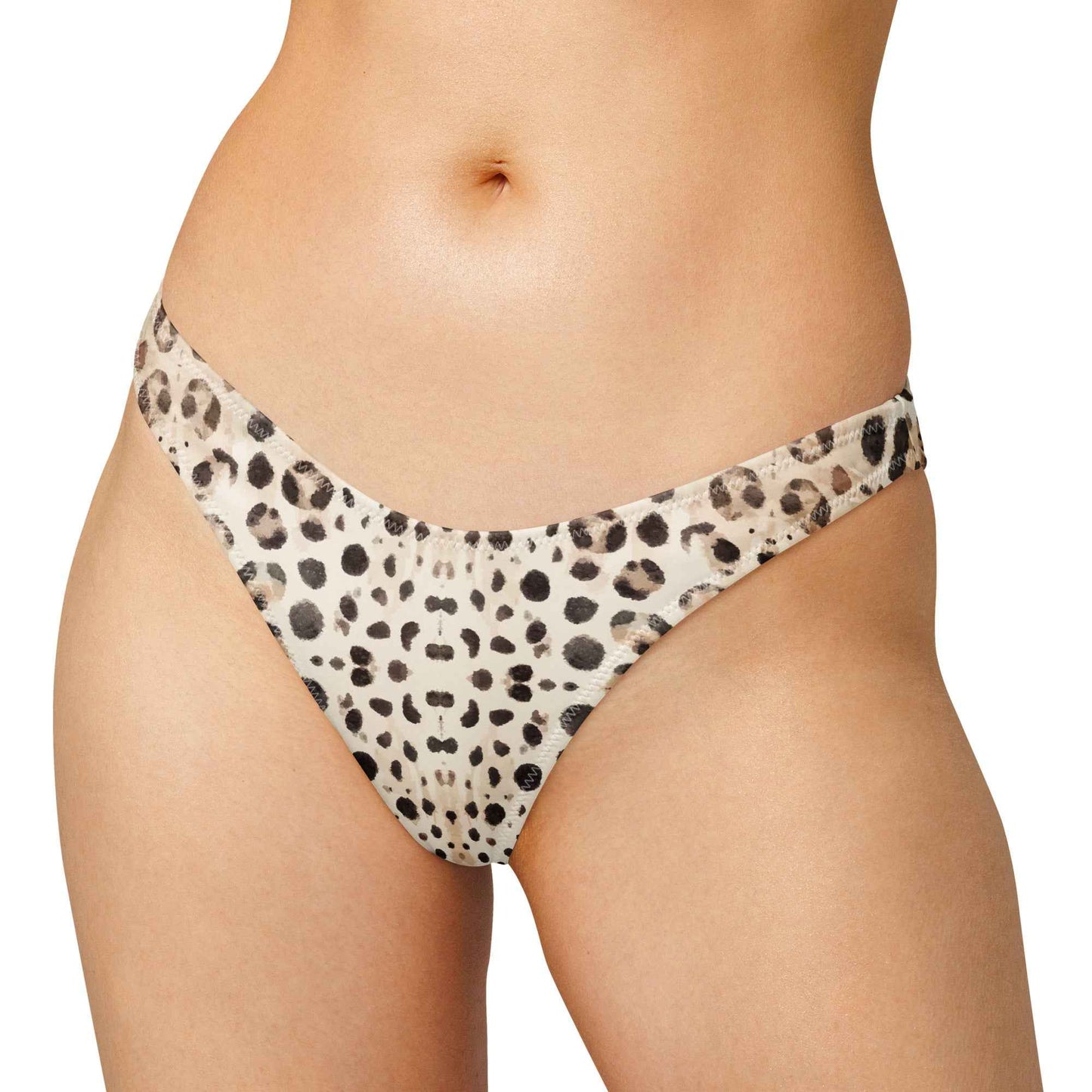 Salinity Swimwear Leopard Shark Eco High - Leg Cheeky Bikini Bottom Bikini Bottom