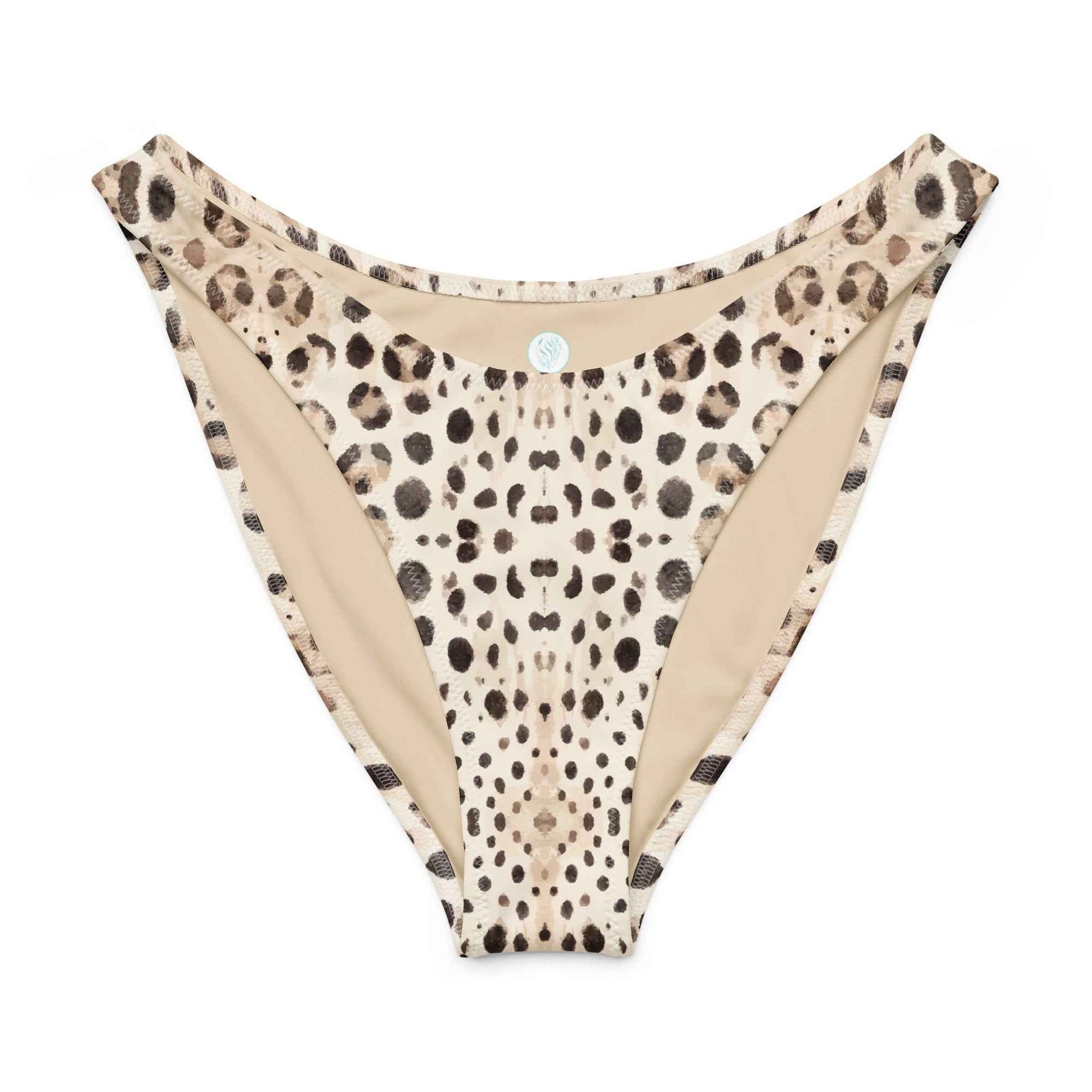 Salinity Swimwear Leopard Shark Eco High - Leg Cheeky Bikini Bottom Bikini Bottom