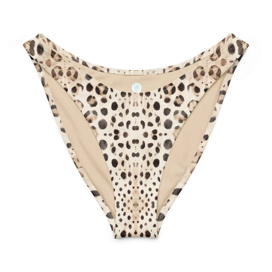 Salinity Swimwear Leopard Shark Eco High - Leg Cheeky Bikini Bottom Bikini Bottom