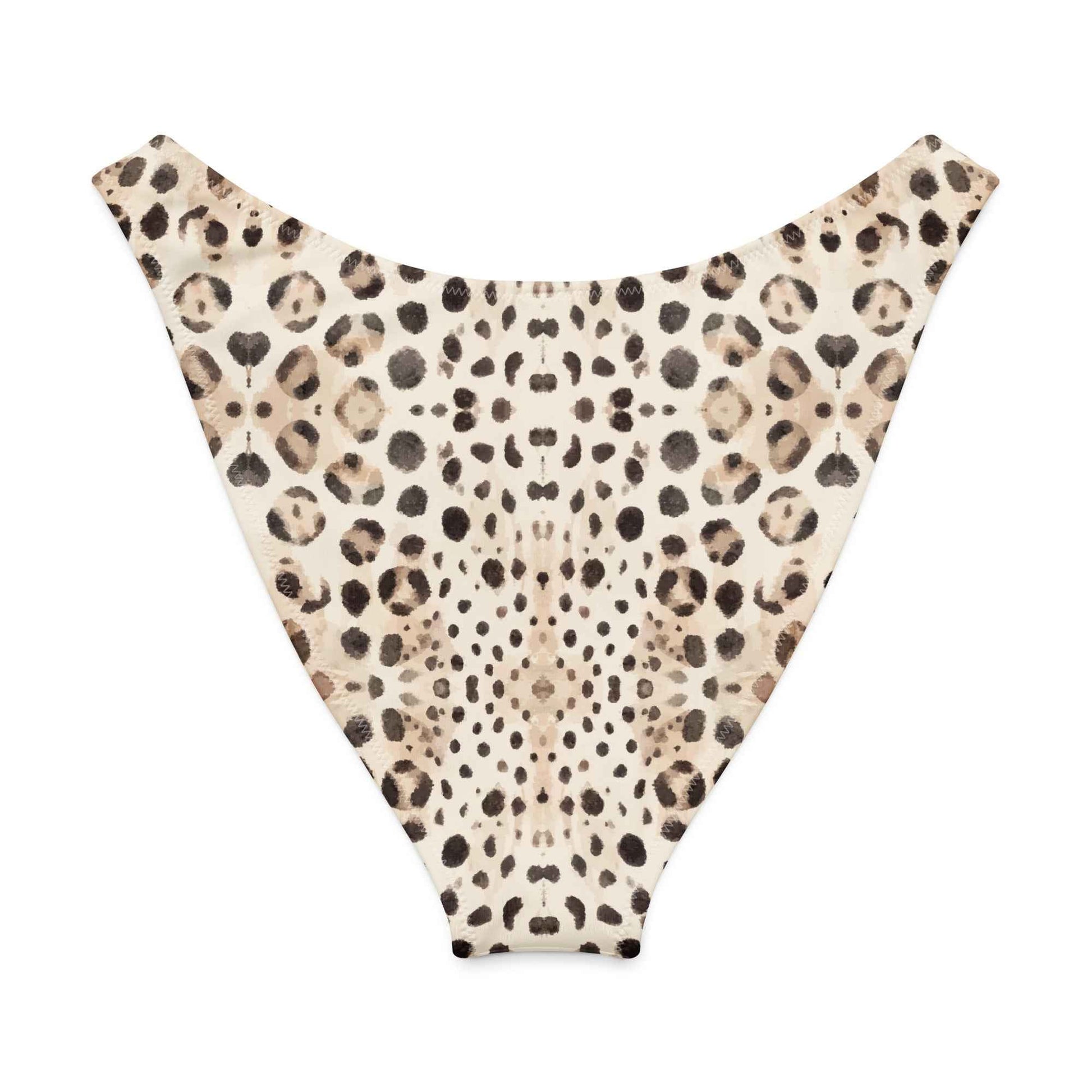 Salinity Swimwear Leopard Shark Eco High - Leg Cheeky Bikini Bottom Bikini Bottom