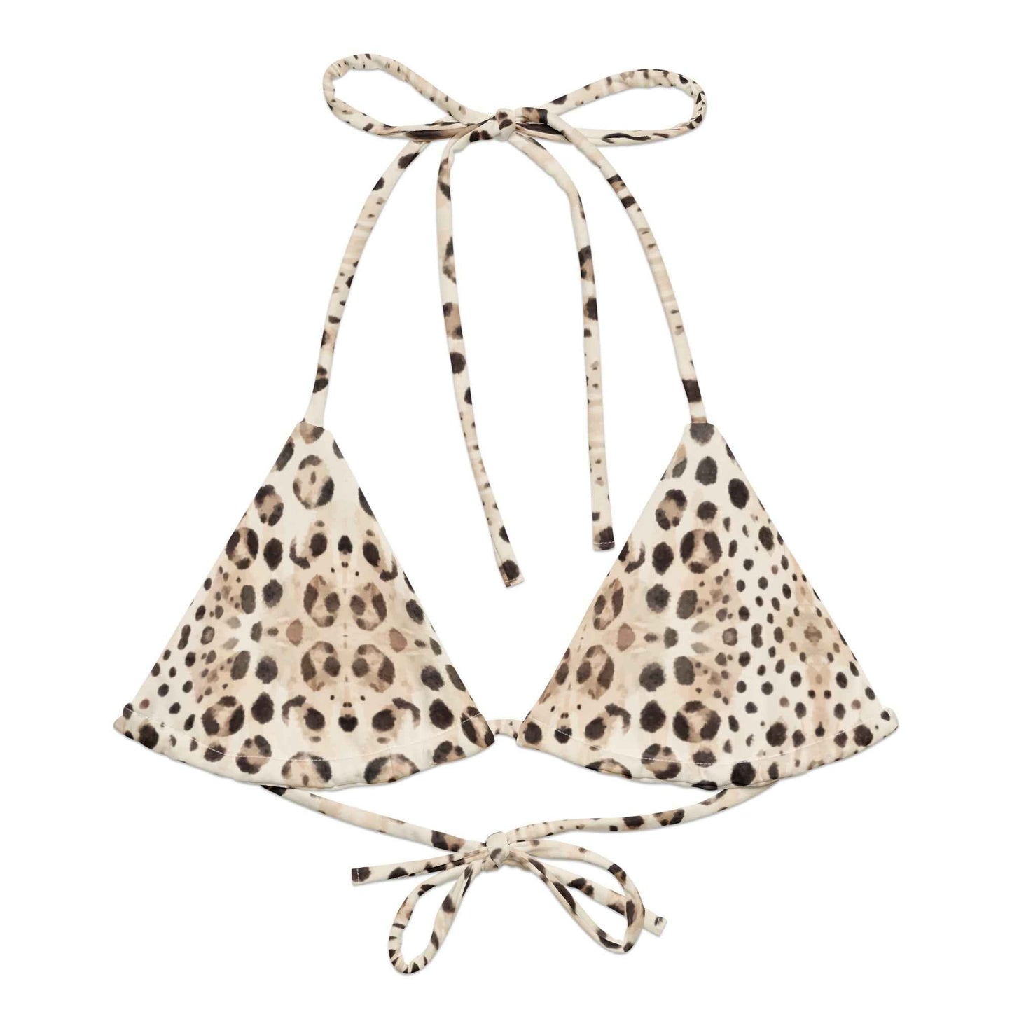 Salinity Swimwear Leopard Shark Eco String Bikini Top Bikini Top