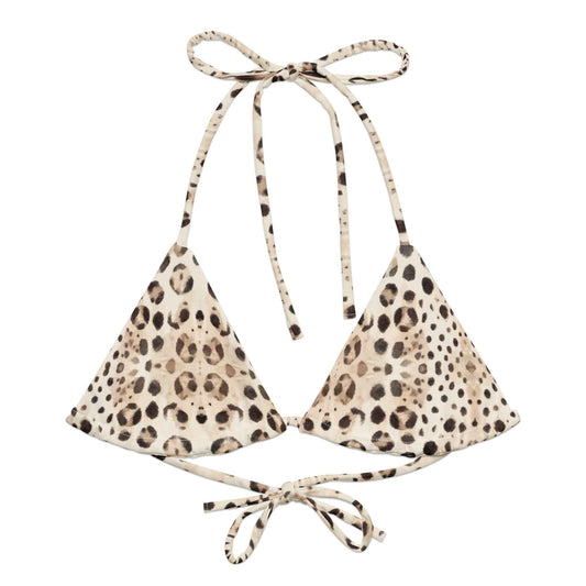 Salinity Swimwear Leopard Shark Eco String Bikini Top Bikini Top