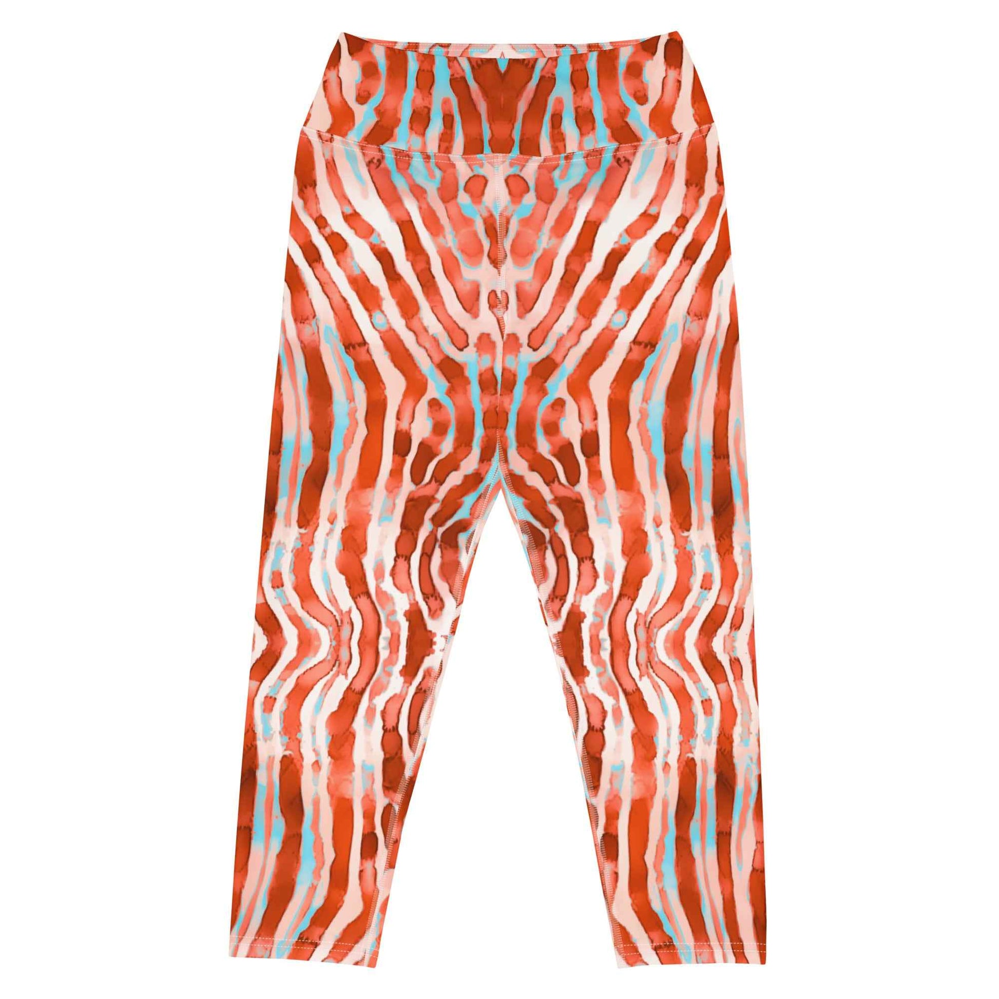Salinity Swimwear Lionfish Stripes Capri Swim Leggings Capri Leggings