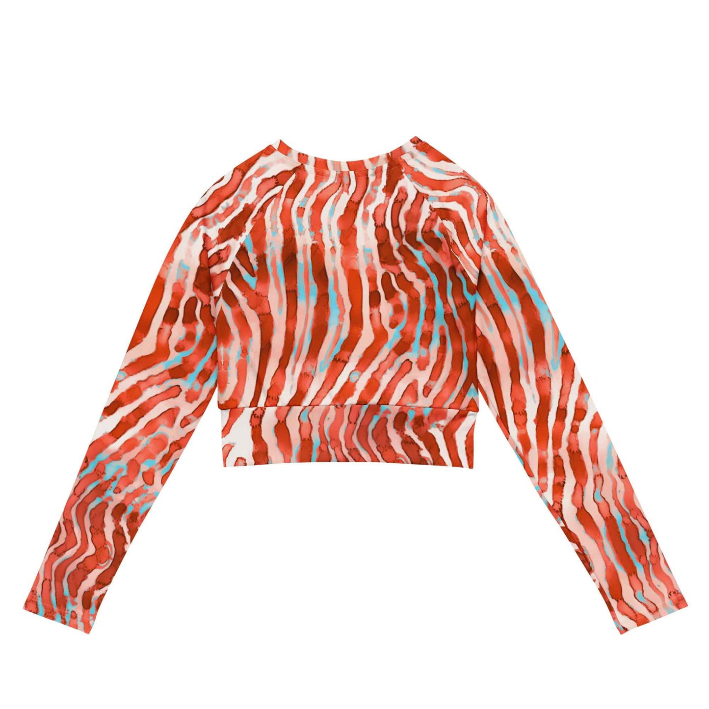 Salinity Swimwear Lionfish Stripes Eco Cropped Rash Guard Cropped Rash Guard