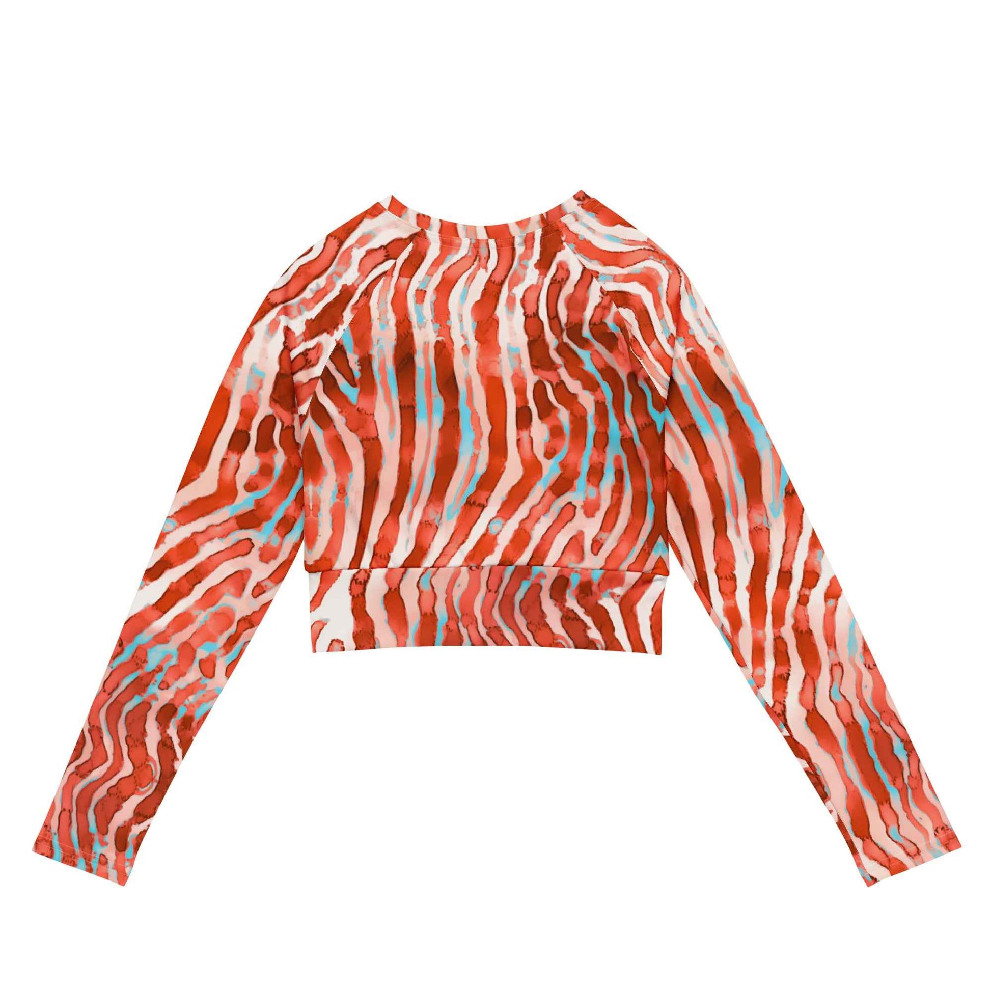 Salinity Swimwear Lionfish Stripes Eco Cropped Rash Guard Cropped Rash Guard