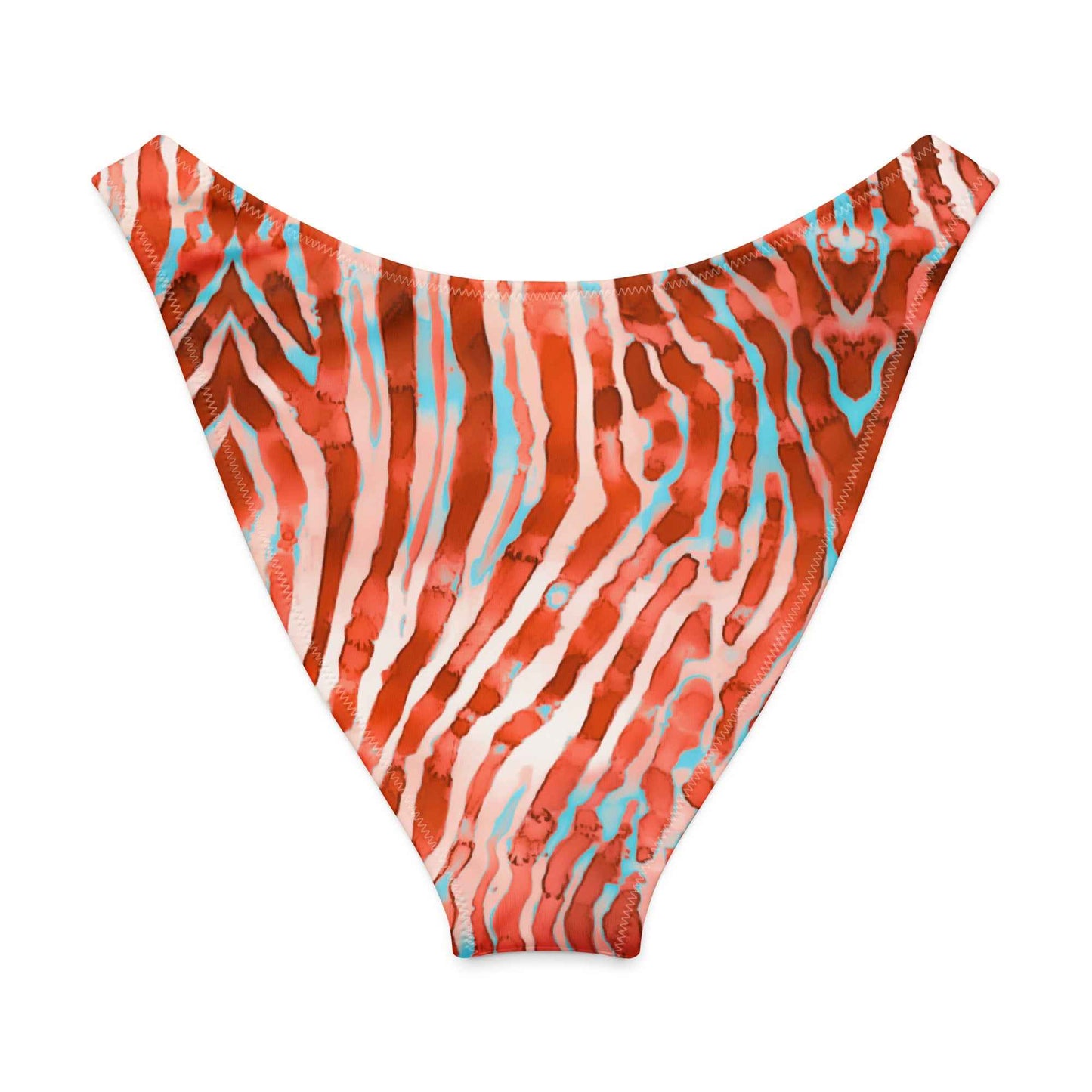 Salinity Swimwear Lionfish Stripes Eco High - Leg Cheeky Bikini Bottom Bikini Bottom
