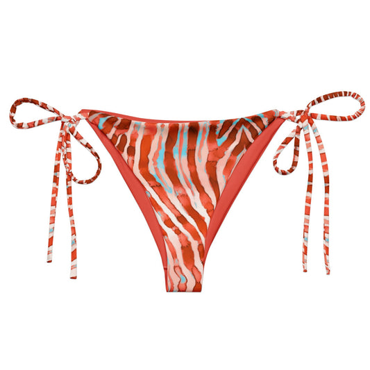 Salinity Swimwear Lionfish Stripes Eco String Bikini Bottom Bikini Bottom