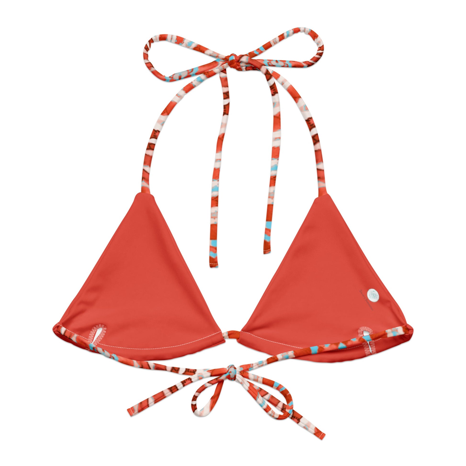 Salinity Swimwear Lionfish Stripes Eco String Bikini Top Bikini Top