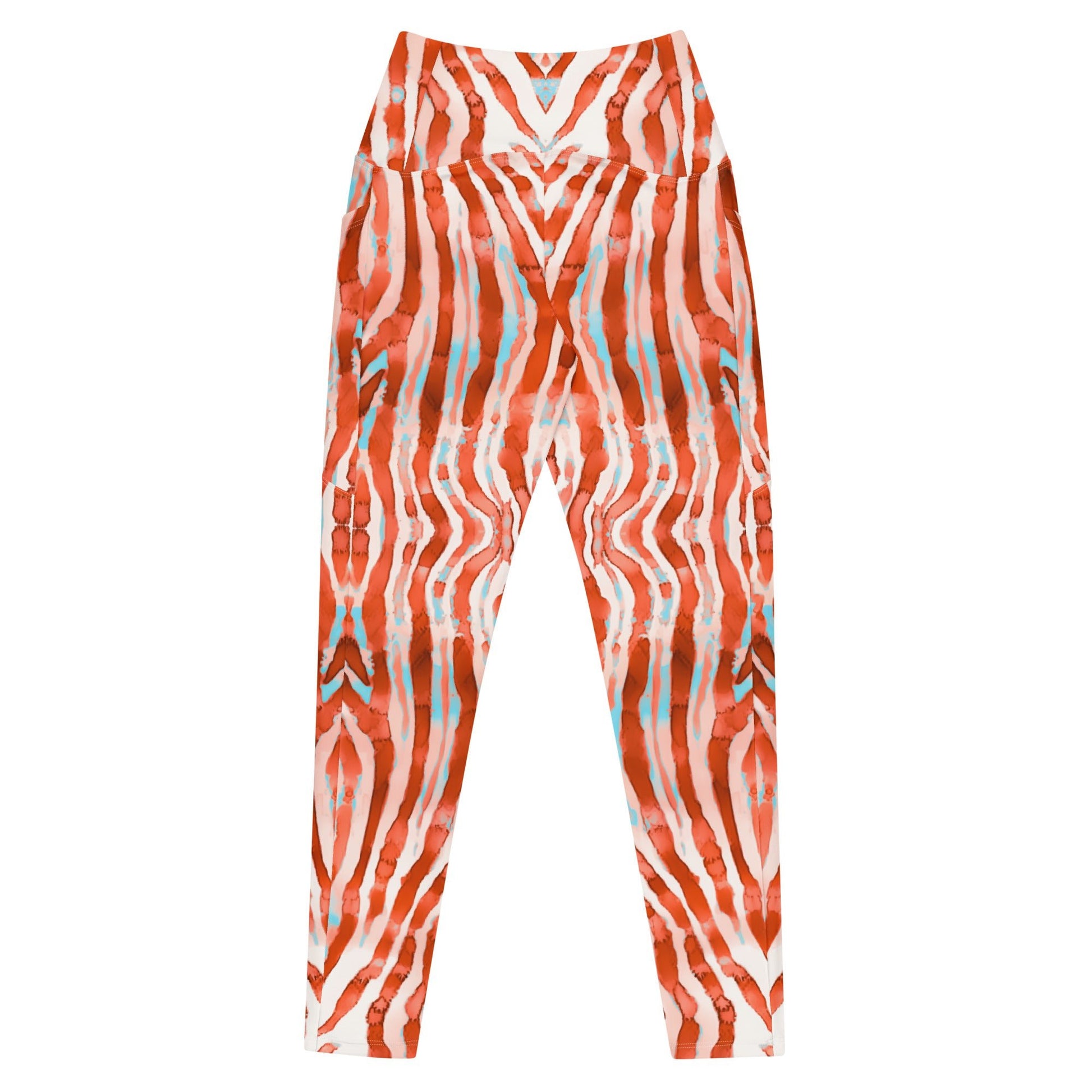 Salinity Swimwear Lionfish Stripes Eco Swim Leggings With Pockets Leggings