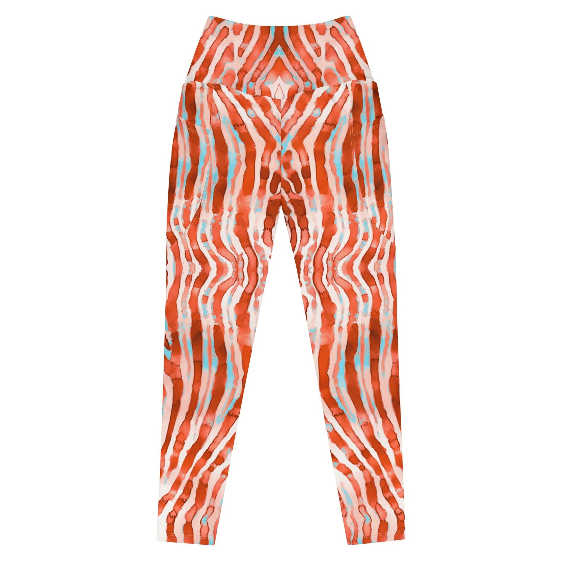 Salinity Swimwear Lionfish Stripes Eco Swim Leggings With Pockets Leggings