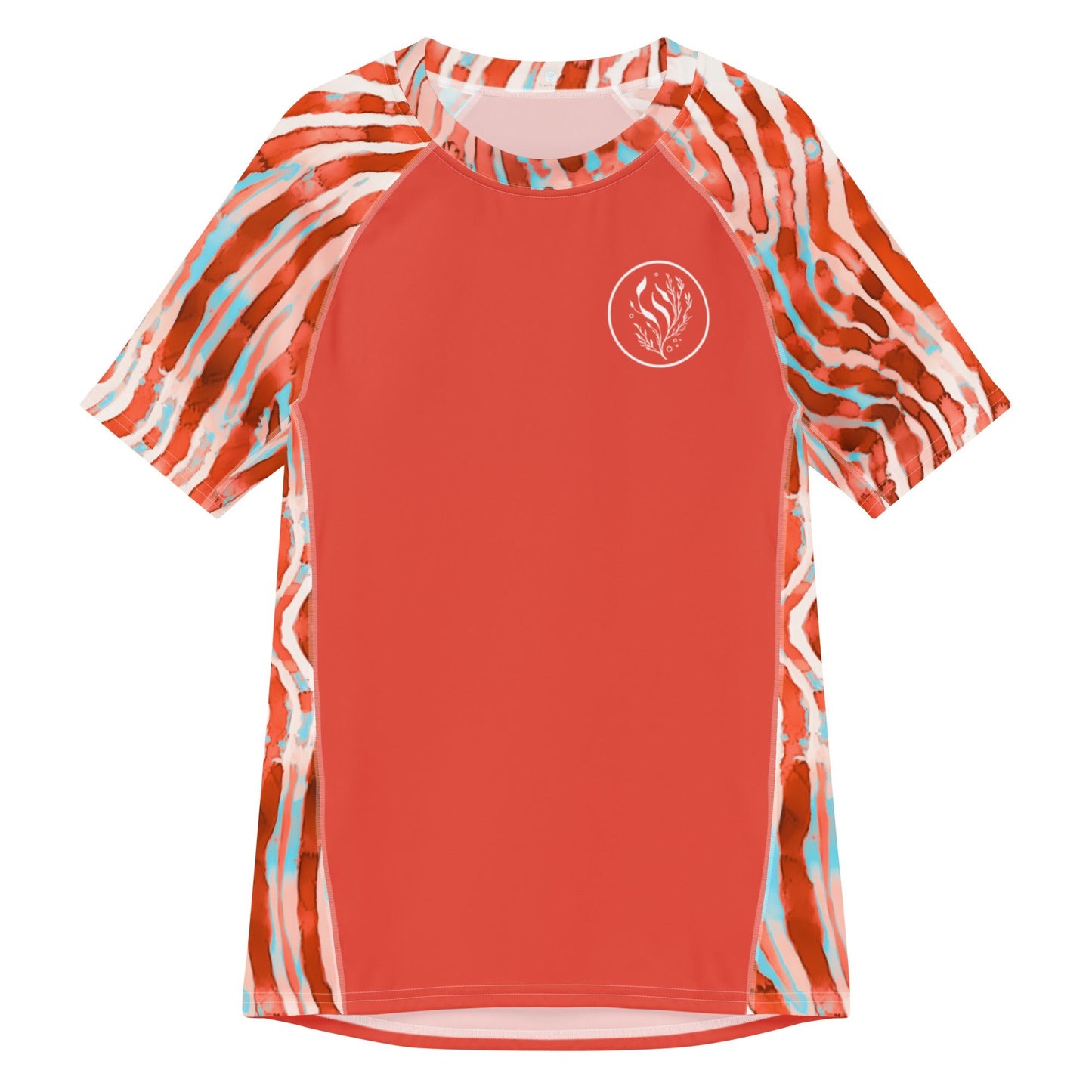 Salinity Swimwear Lionfish Stripes Men’s Short Sleeve Swim Shirt Rash Guard