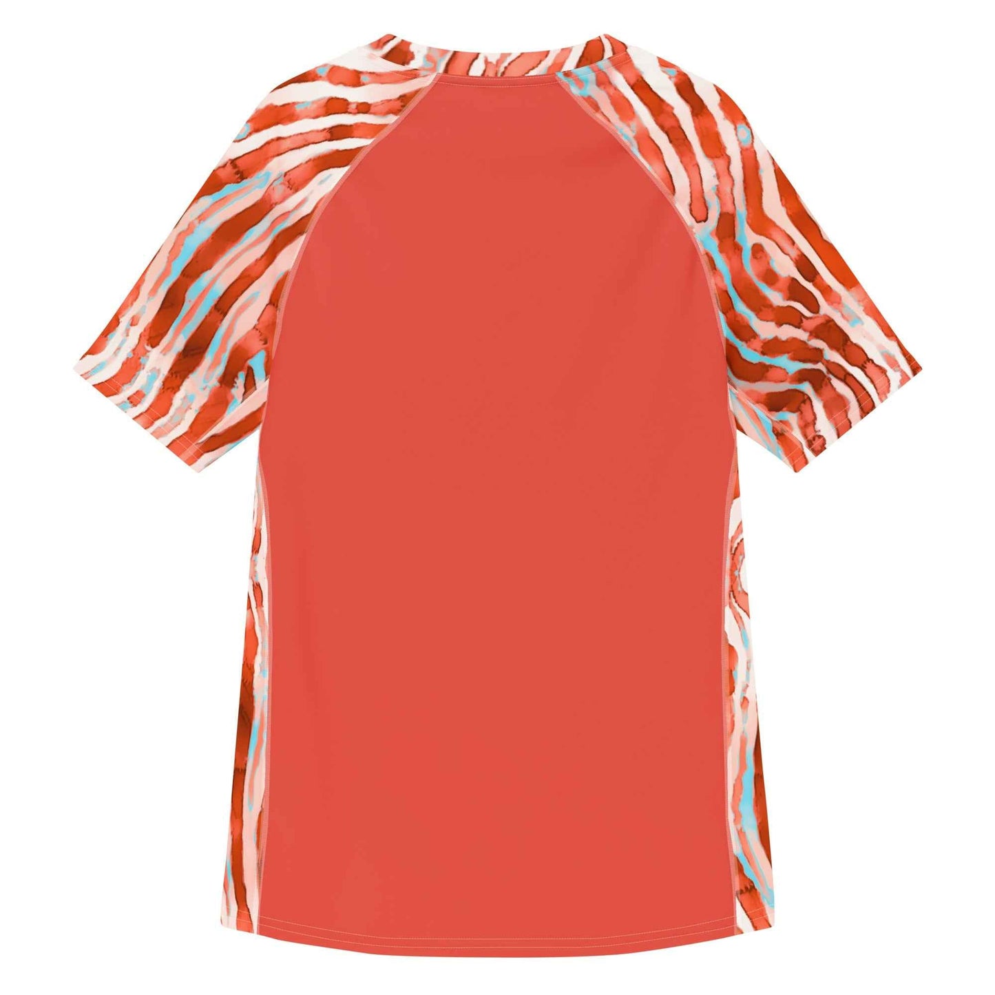 Salinity Swimwear Lionfish Stripes Men’s Short Sleeve Swim Shirt Rash Guard