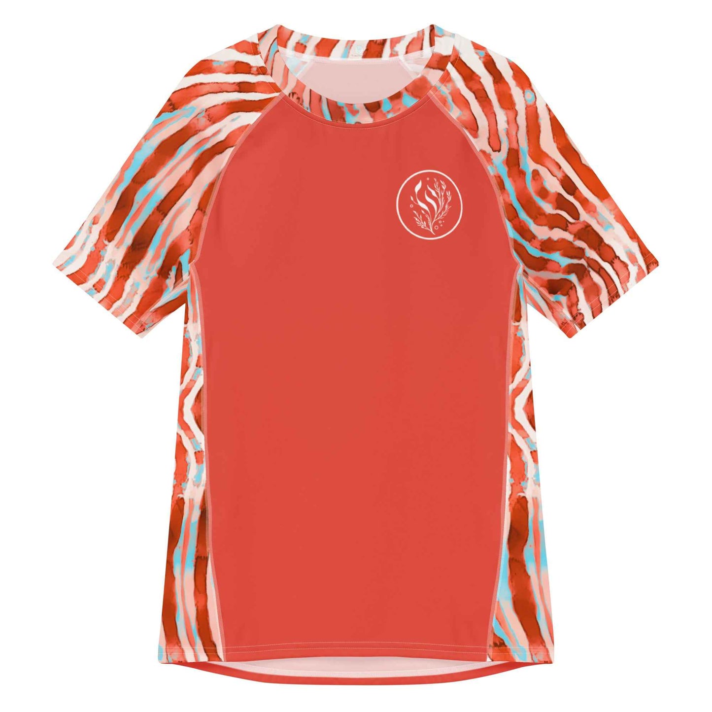 Salinity Swimwear Lionfish Stripes Men’s Short Sleeve Swim Shirt Rash Guard