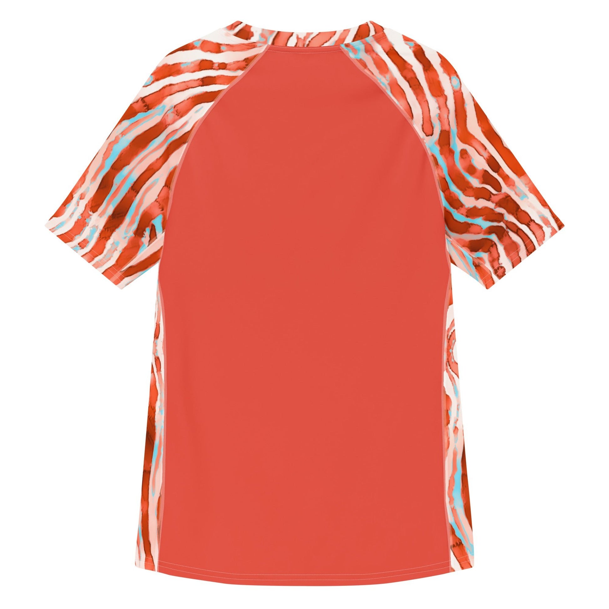 Salinity Swimwear Lionfish Stripes Men’s Short Sleeve Swim Shirt Rash Guard