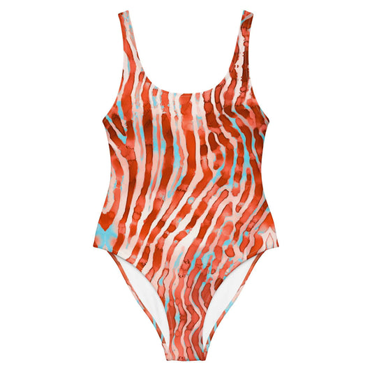 Salinity Swimwear Lionfish Stripes One - Piece Swimsuit One - Piece Swimsuit