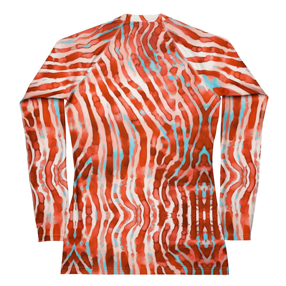 Salinity Swimwear Lionfish Stripes Women's Rash Guard Rash Guard