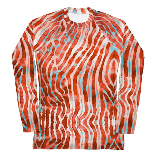 Salinity Swimwear Lionfish Stripes Women's Rash Guard Rash Guard