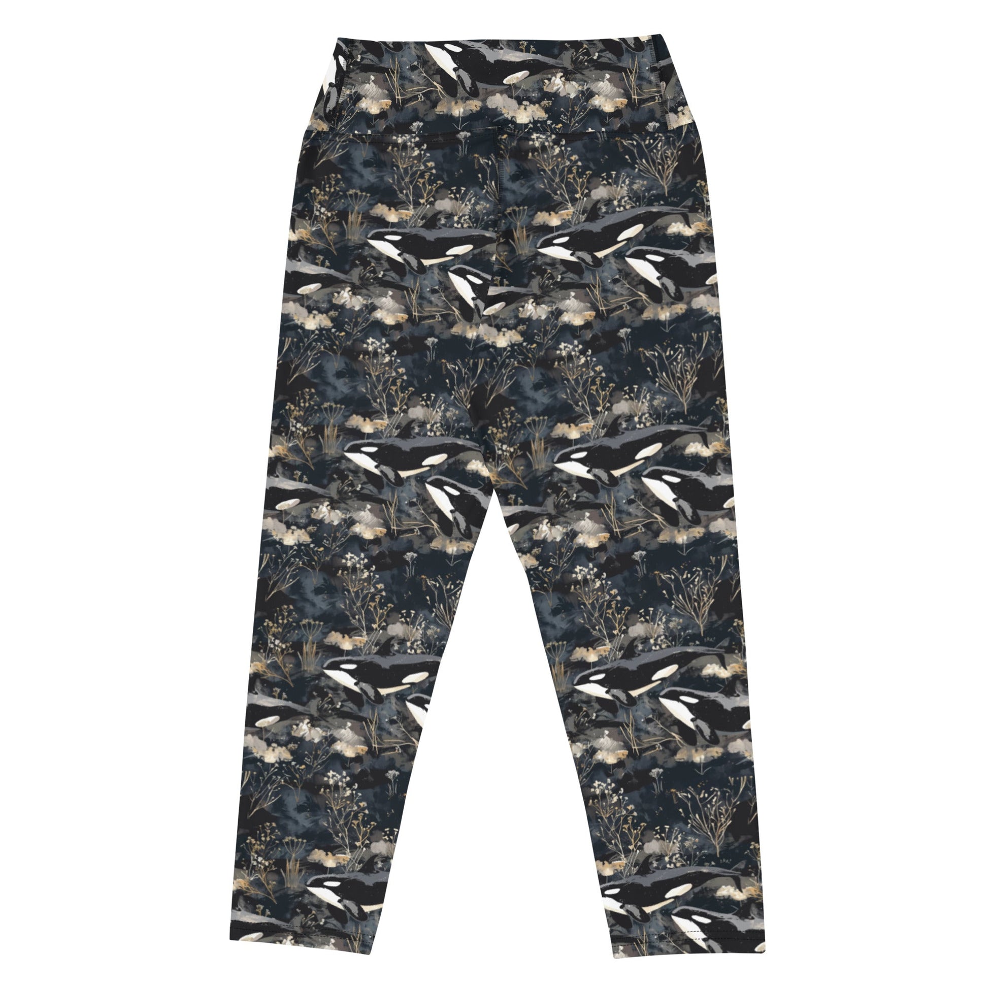Midnight Orca Capri Swim Leggings - Salinity Swimwear