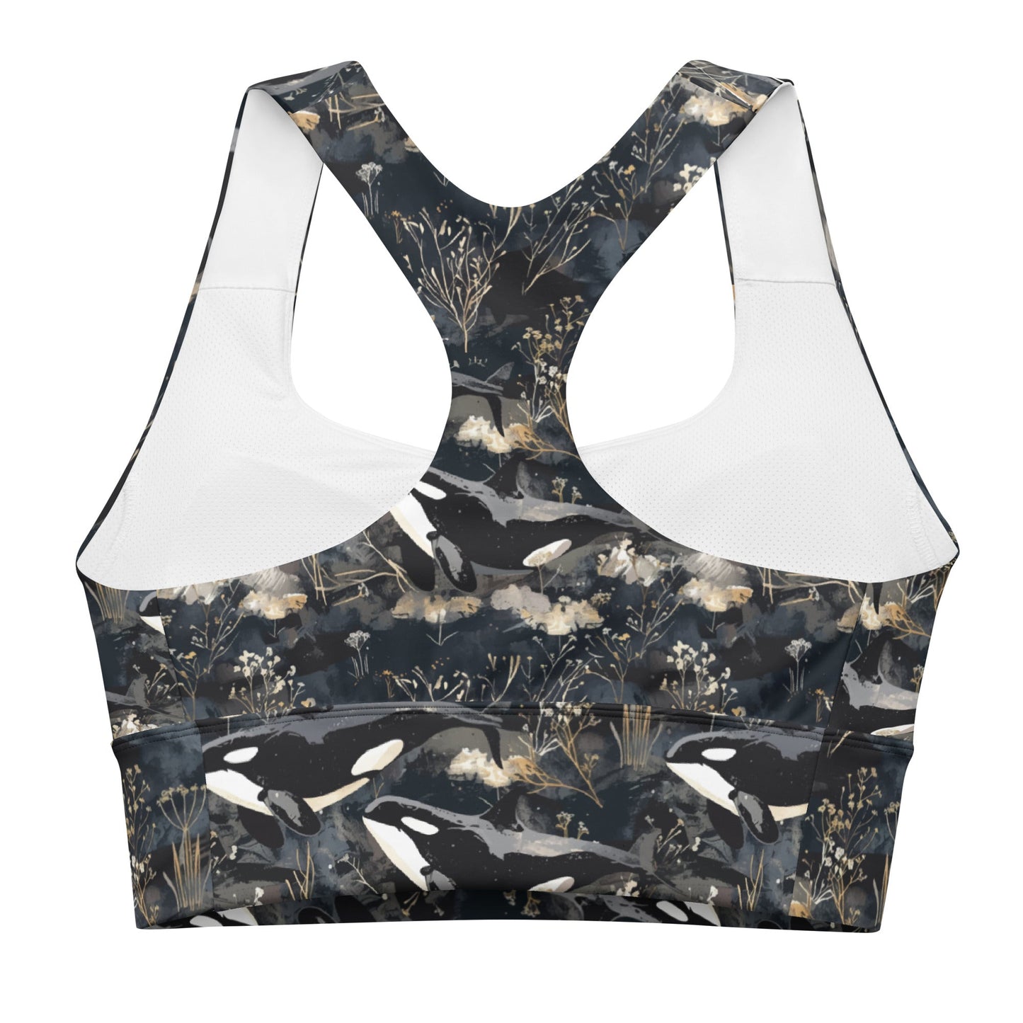 Midnight Orca Eco Sports Bra Top - Salinity Swimwear