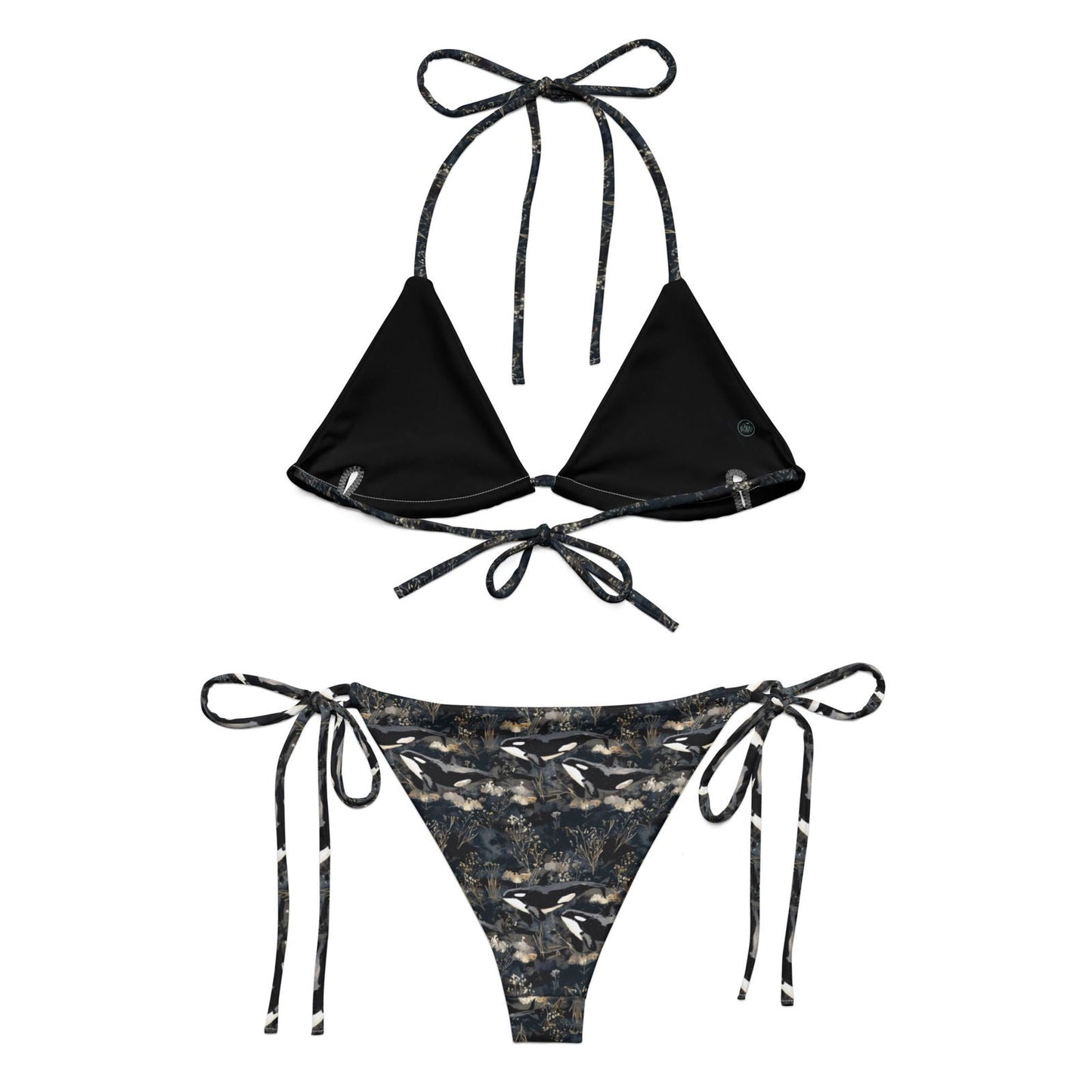 Salinity Swimwear Midnight Orca Eco String Bikini Set Bikini Set