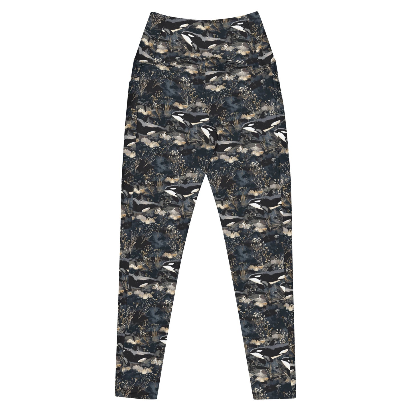 Midnight Orca Eco Swim Leggings With Pockets - Salinity Swimwear