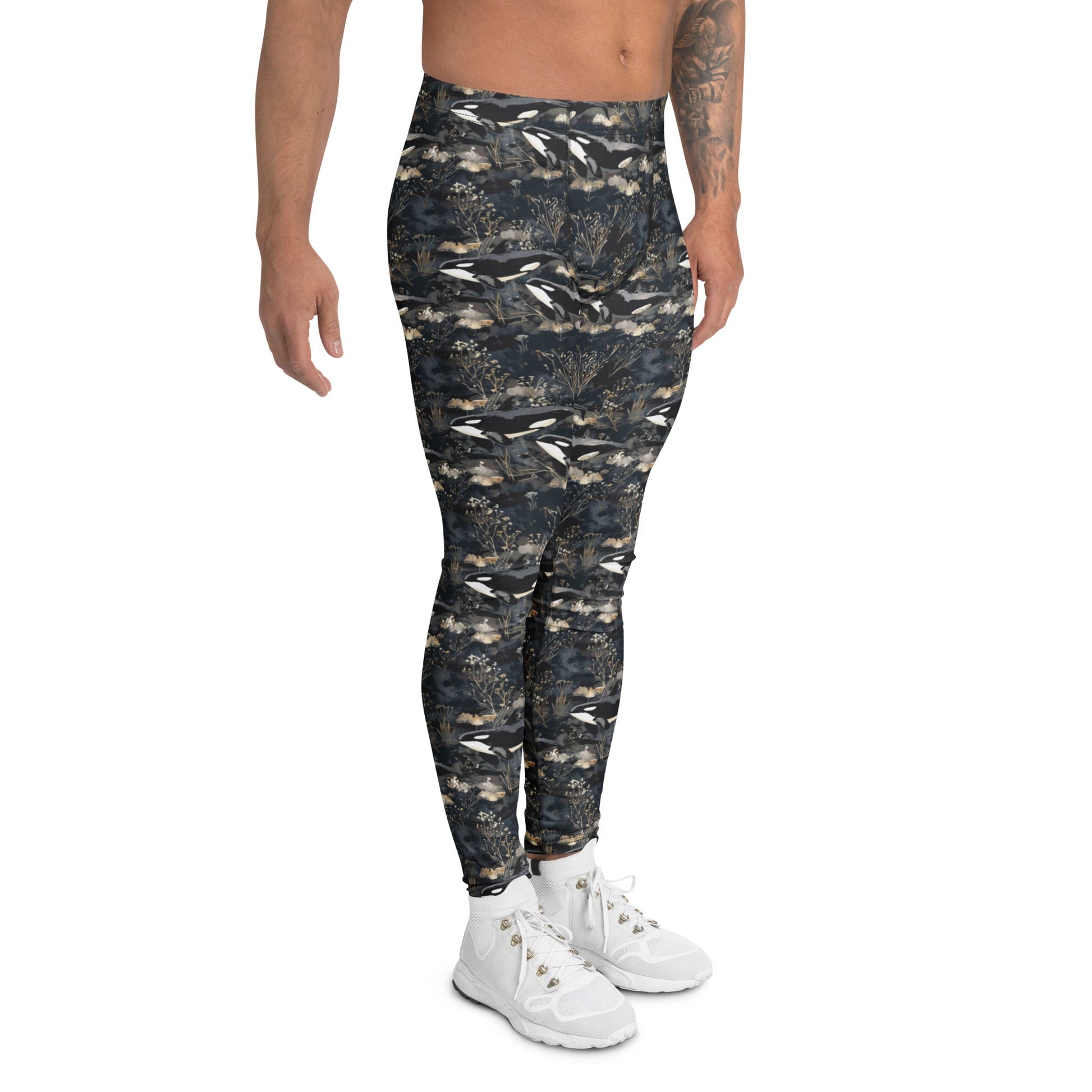 Midnight Orca Men's Swim Leggings - Salinity Swimwear