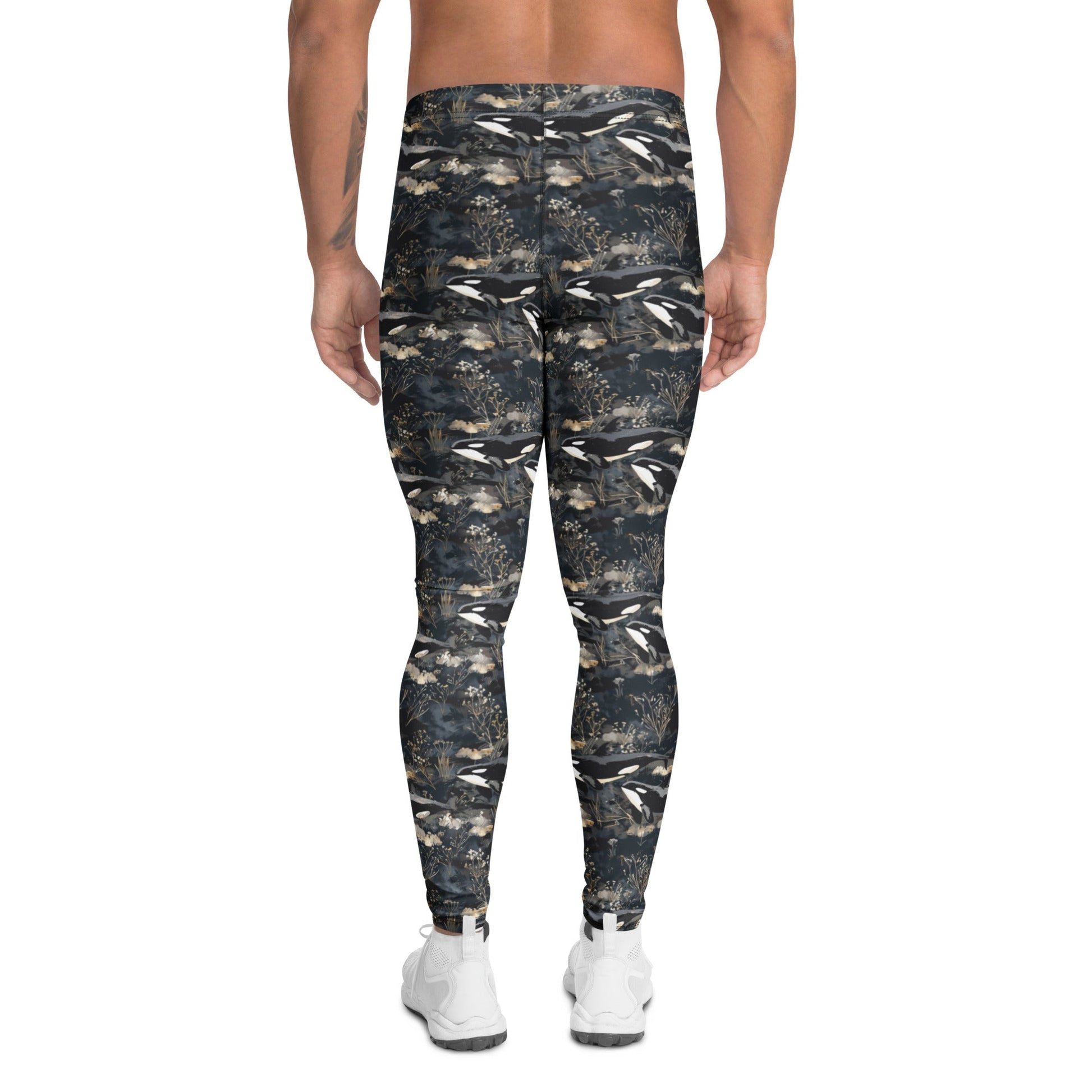 Midnight Orca Men's Swim Leggings - Salinity Swimwear