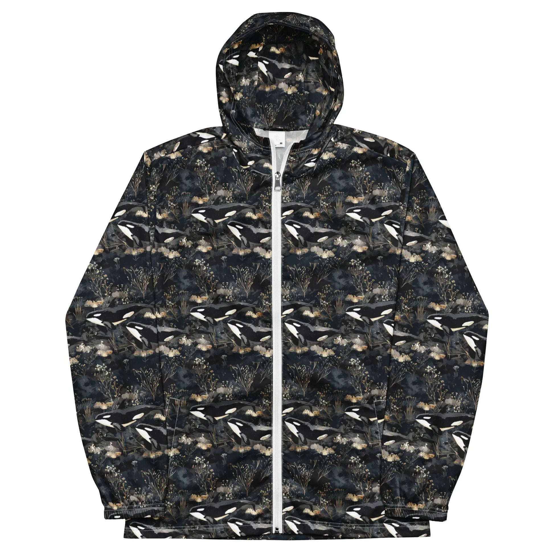 Midnight Orca Men's Windbreaker - Salinity Swimwear