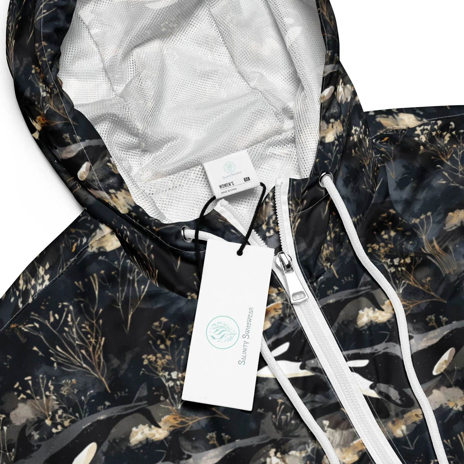 Midnight Orca Women’s cropped Windbreaker - Salinity Swimwear