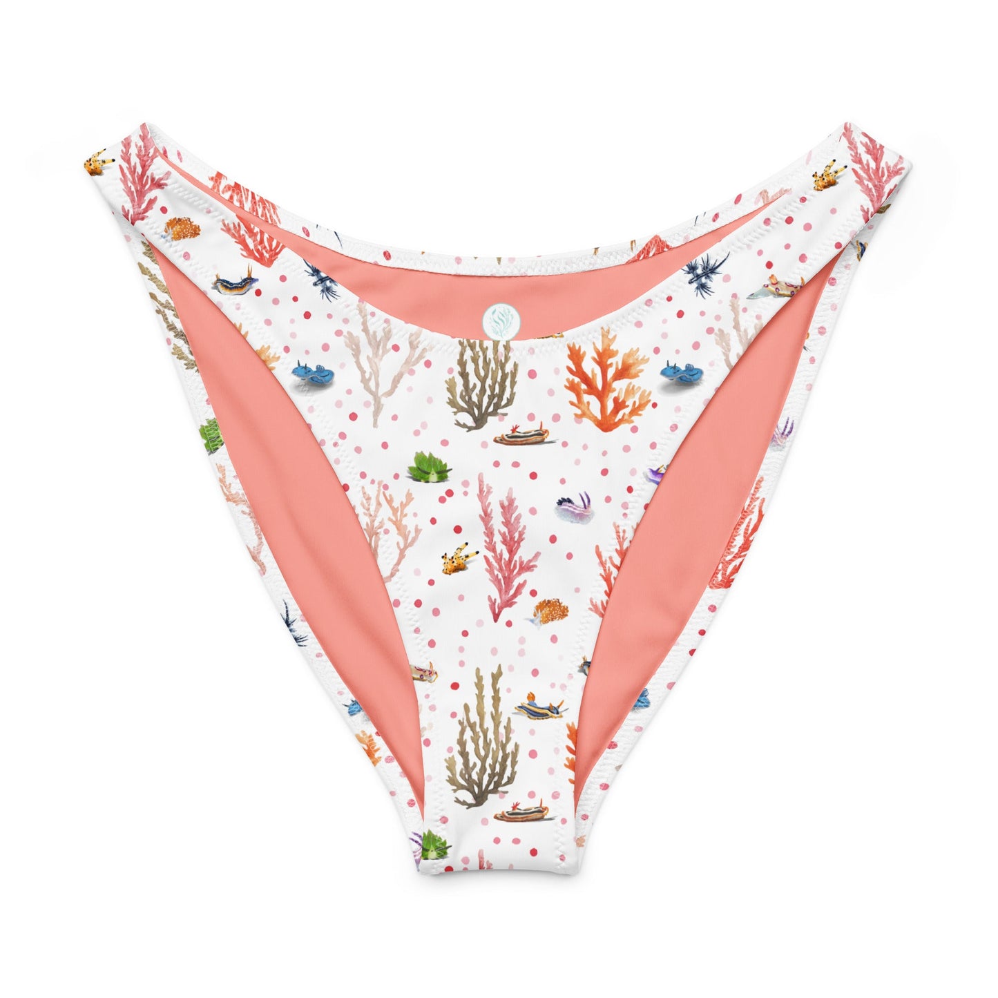 Salinity Swimwear Nudibranch Bliss Eco High - Leg Cheeky Bikini Bottom Bikini Bottom