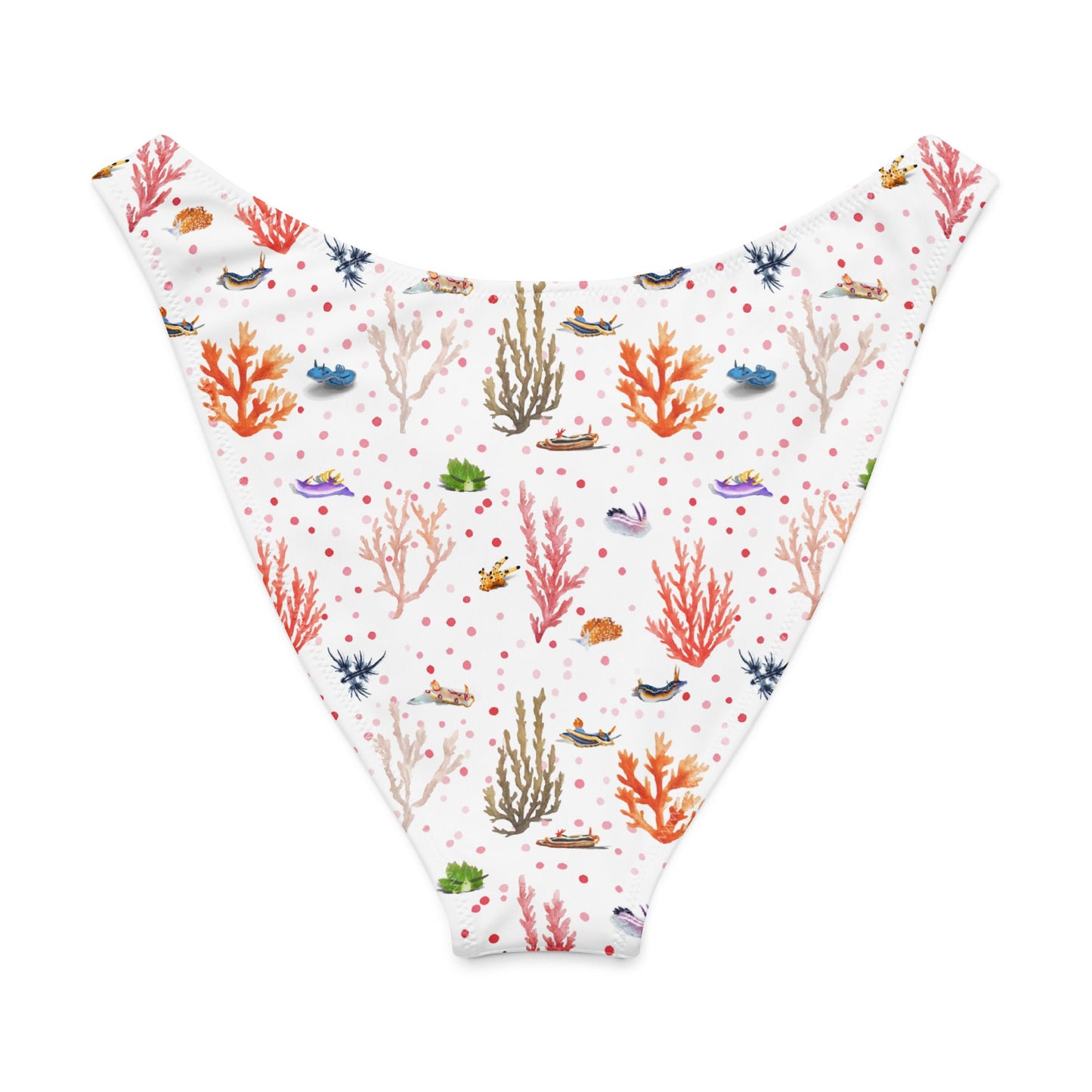 Salinity Swimwear Nudibranch Bliss Eco High - Leg Cheeky Bikini Bottom Bikini Bottom