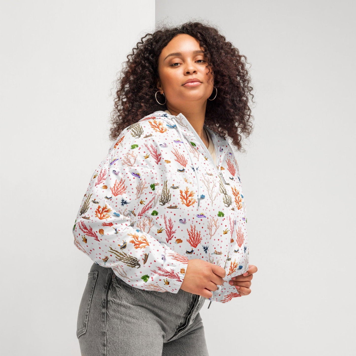Salinity Swimwear Nudibranch Bliss Women’s Cropped Windbreaker Windbreaker