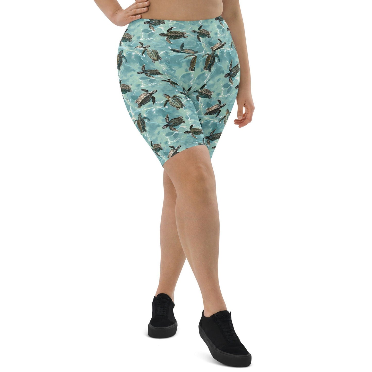 Salinity Swimwear Oceanic Sea Turtle 8" Inch Dive Shorts Shorts