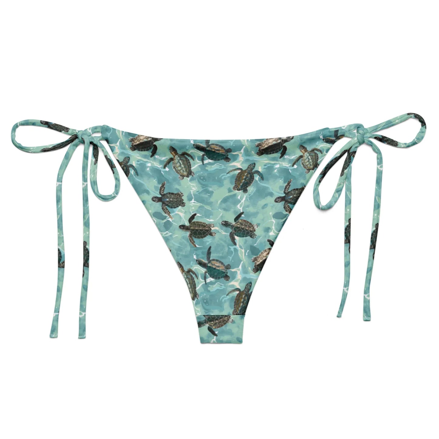 Oceanic Sea Turtle Eco String Bikini Bottom - Salinity Swimwear