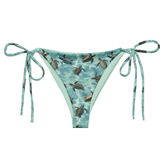 Oceanic Sea Turtle Eco String Bikini Bottom - Salinity Swimwear