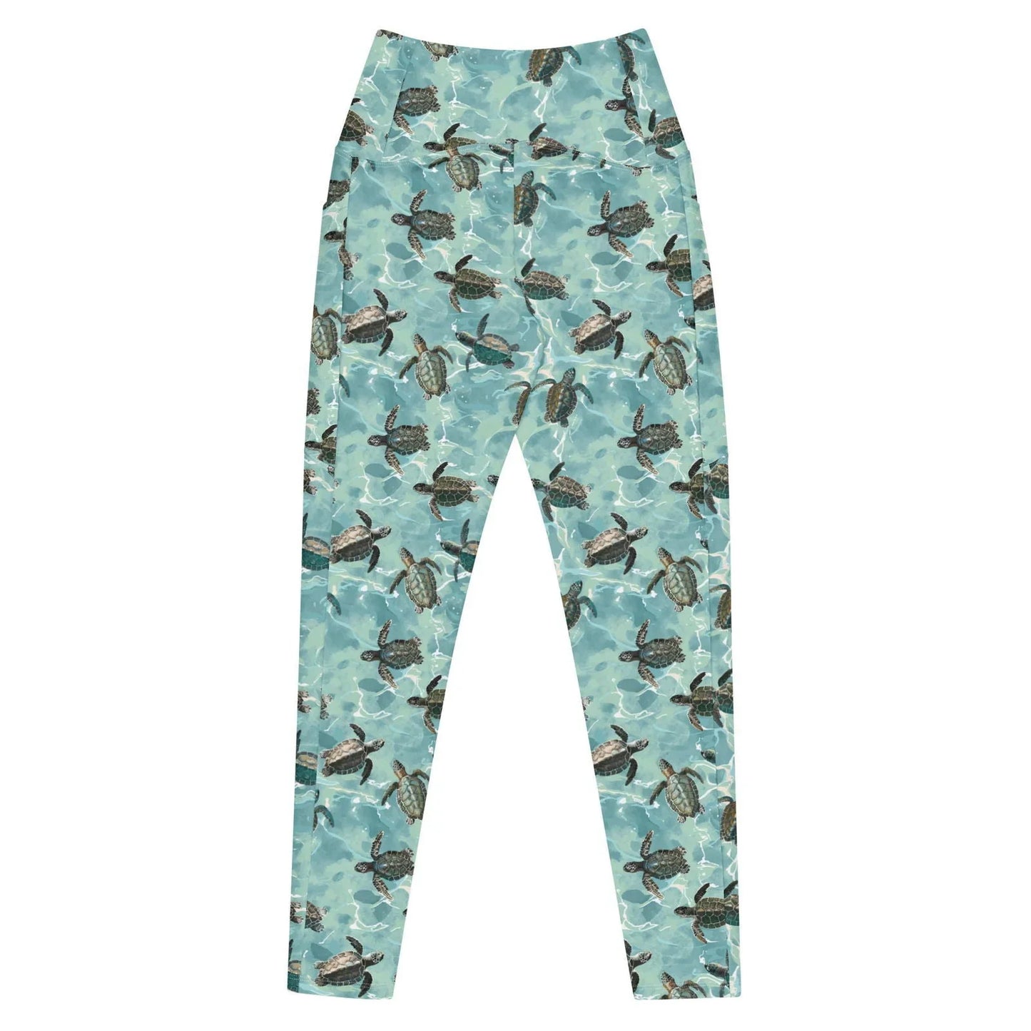 Oceanic Sea Turtle Eco Swim Leggings With Pockets - Salinity Swimwear