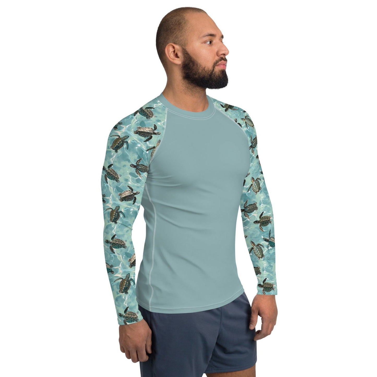 Salinity Swimwear Oceanic Sea Turtle Men's Rash Guard Rash Guard