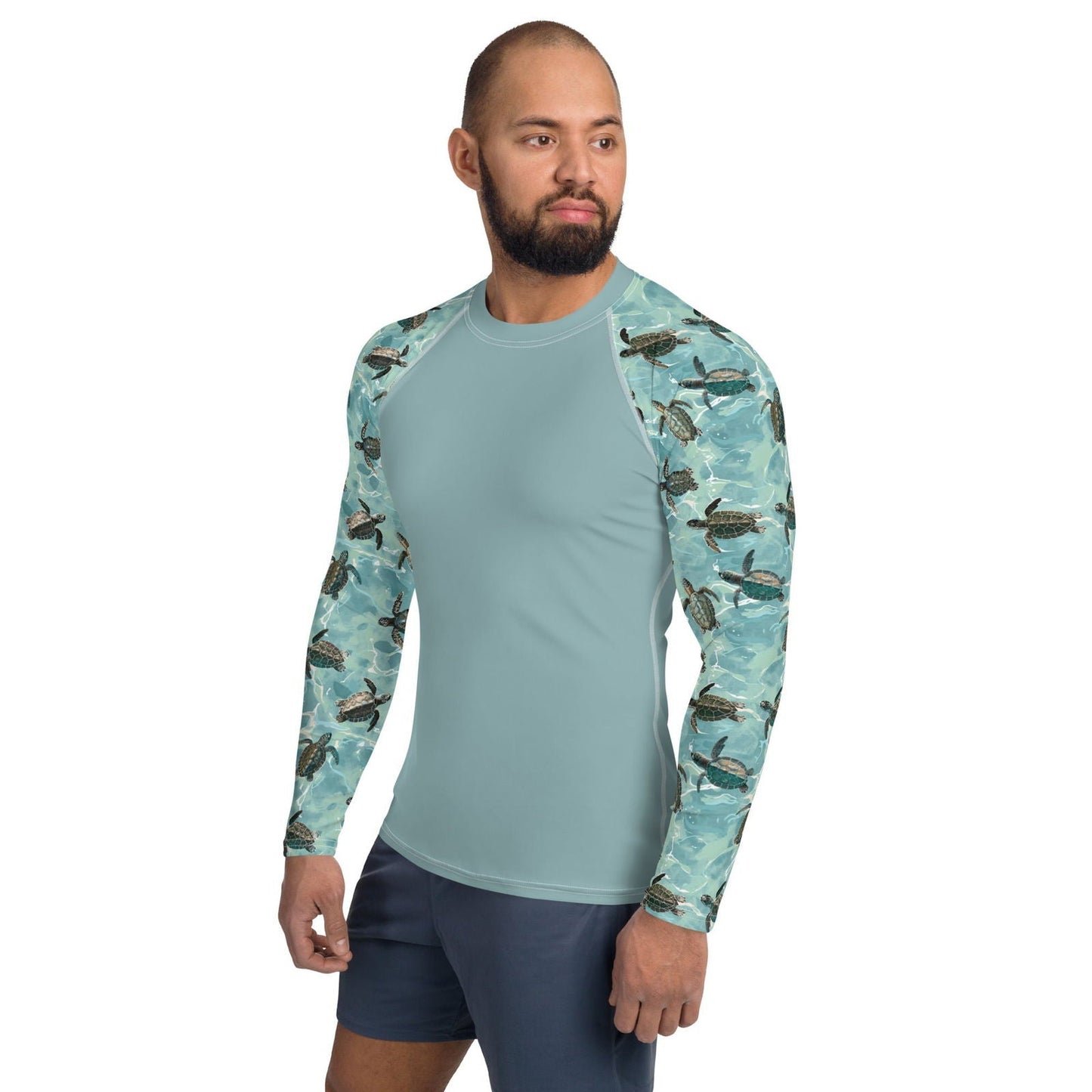 Salinity Swimwear Oceanic Sea Turtle Men's Rash Guard Rash Guard