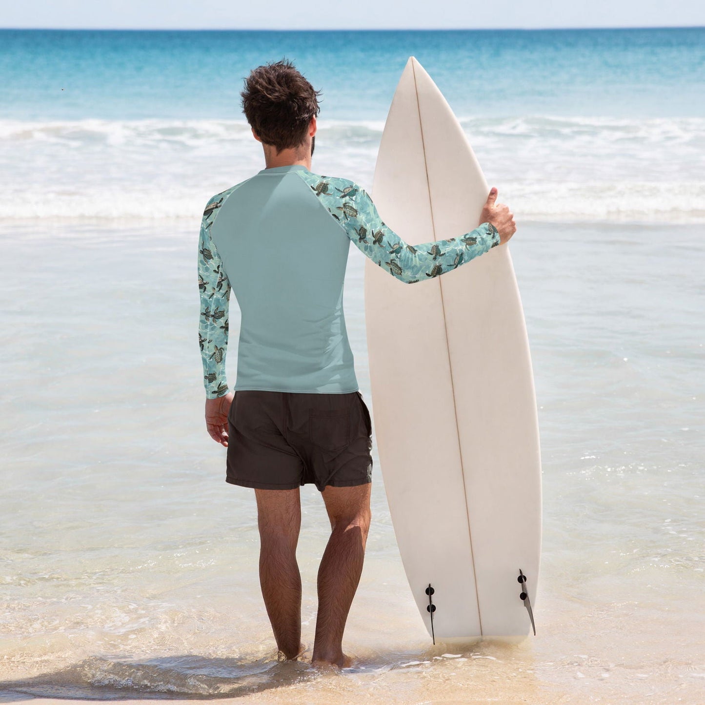 Salinity Swimwear Oceanic Sea Turtle Men's Rash Guard Rash Guard