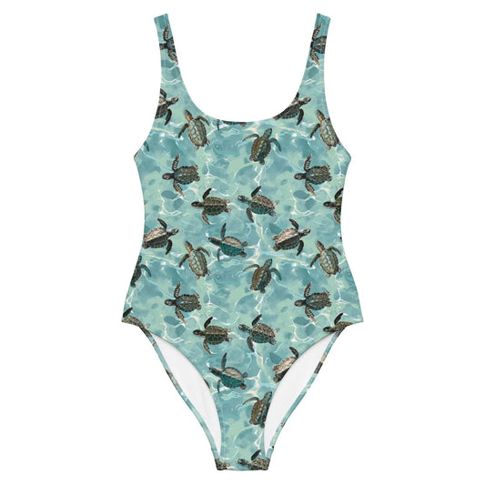 Oceanic Sea Turtle One-Piece Swimsuit - Salinity Swimwear